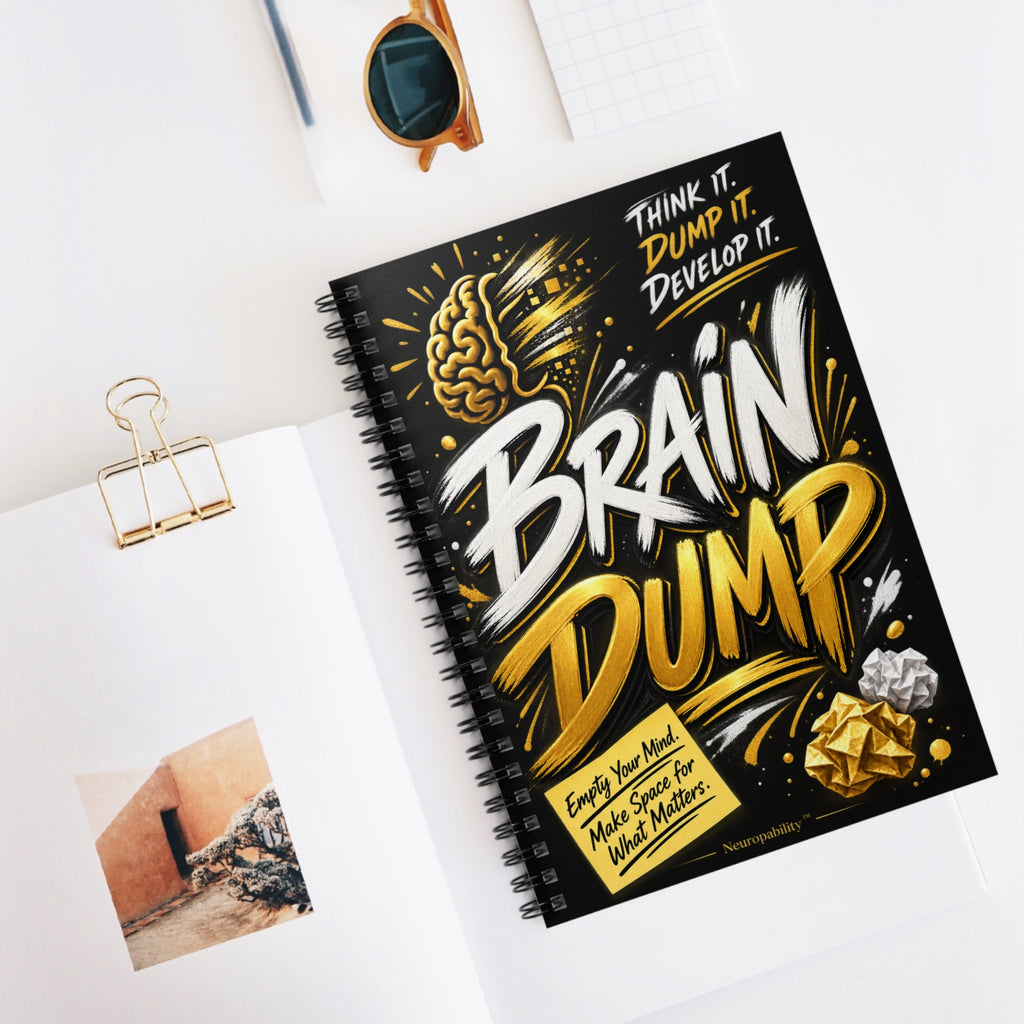 Brain Dump Spiral Notebook - Ruled Line