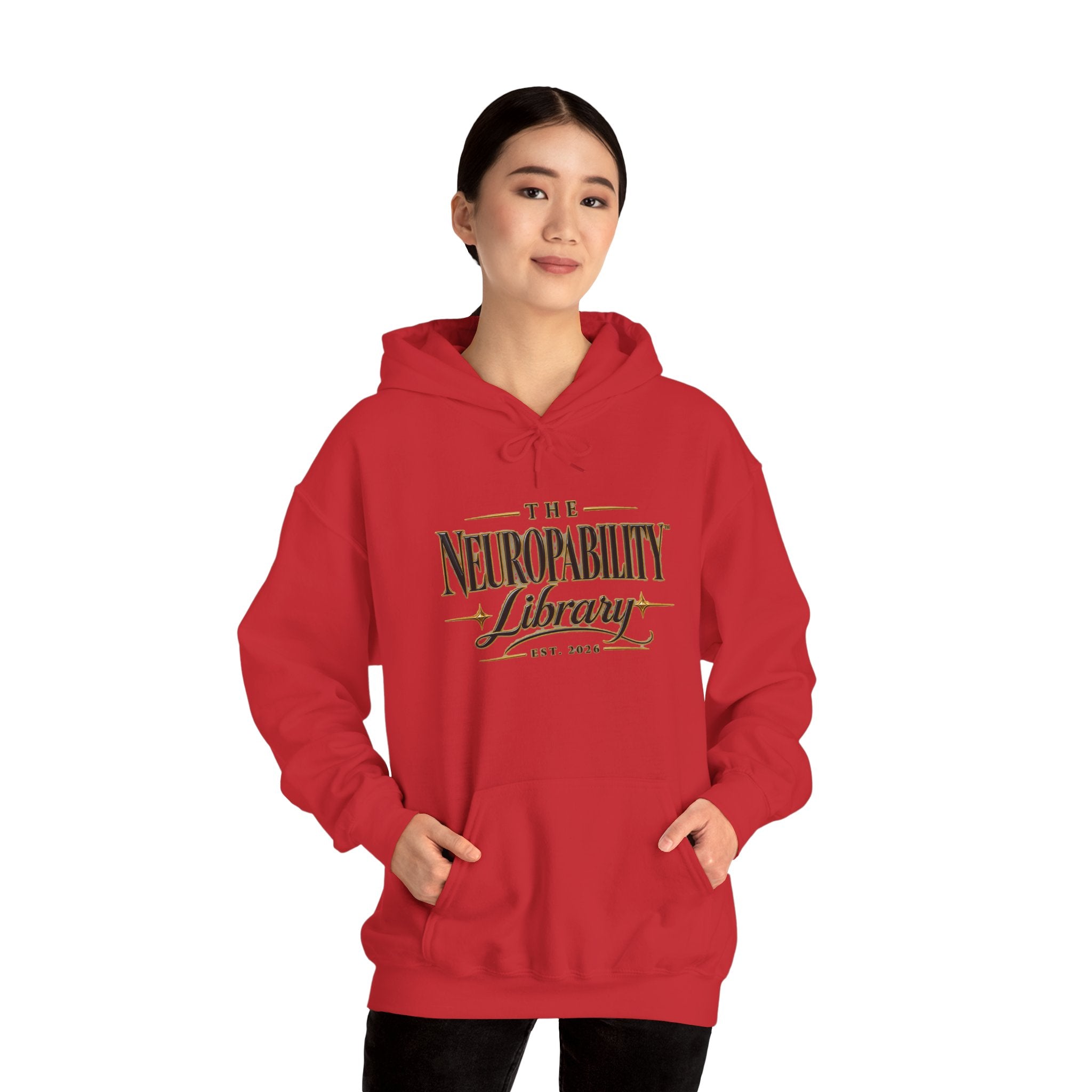 The Neuropability Library Unisex Heavy Blend™ Hooded Sweatshirt