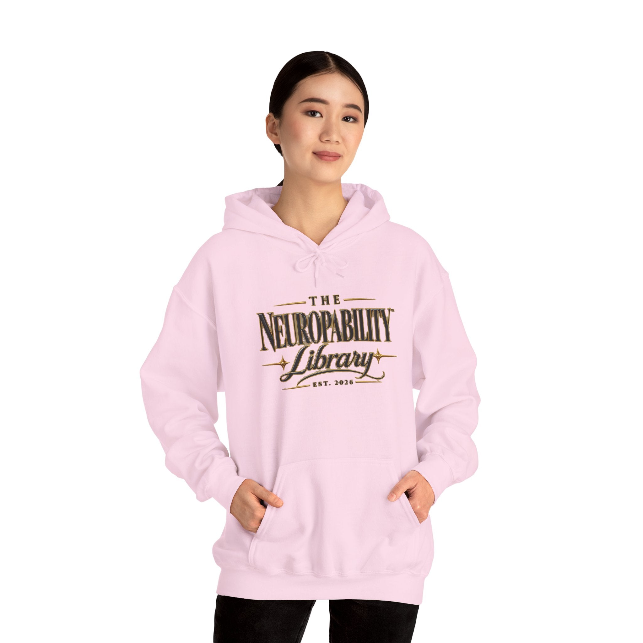 The Neuropability Library Unisex Heavy Blend™ Hooded Sweatshirt