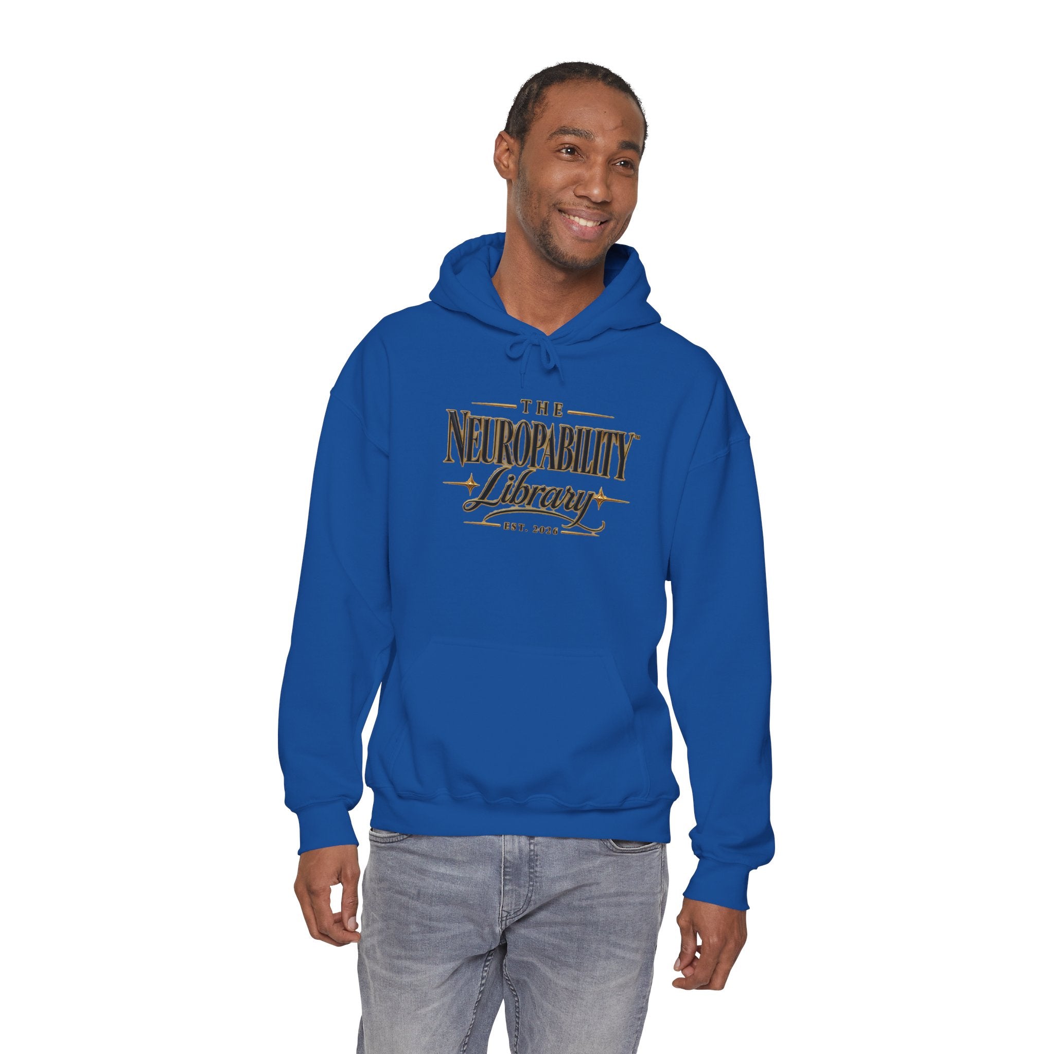 The Neuropability Library Unisex Heavy Blend™ Hooded Sweatshirt