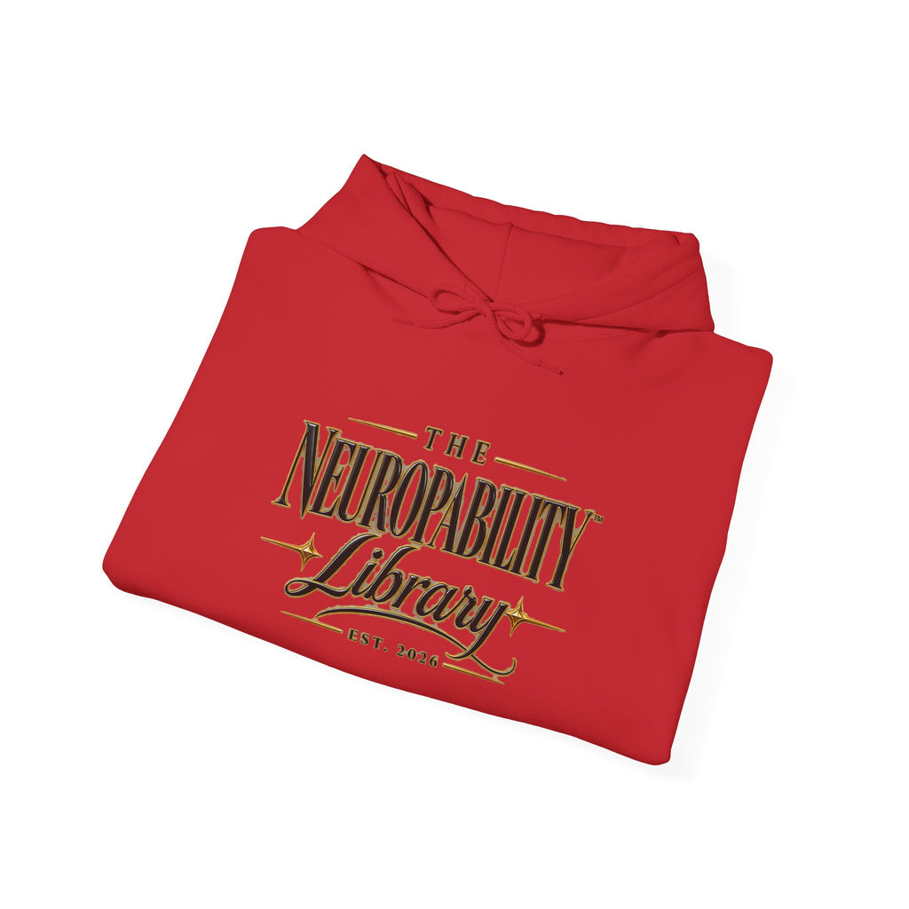 The Neuropability Library Unisex Heavy Blend™ Hooded Sweatshirt