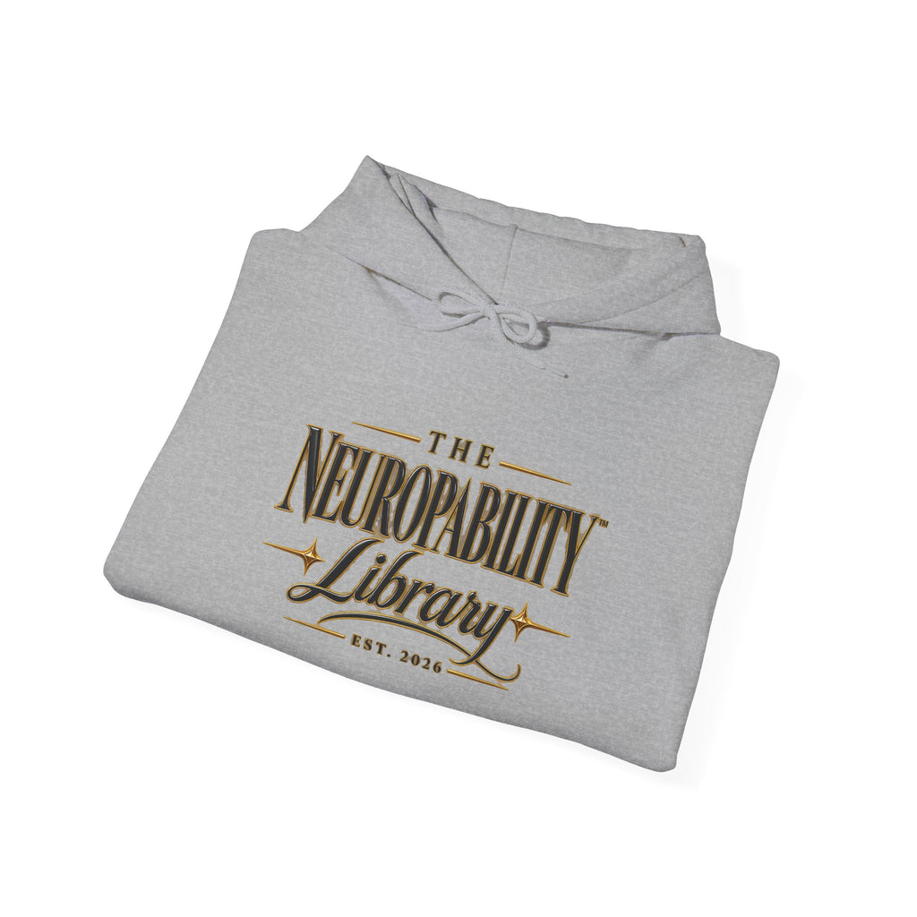 The Neuropability Library Unisex Heavy Blend™ Hooded Sweatshirt