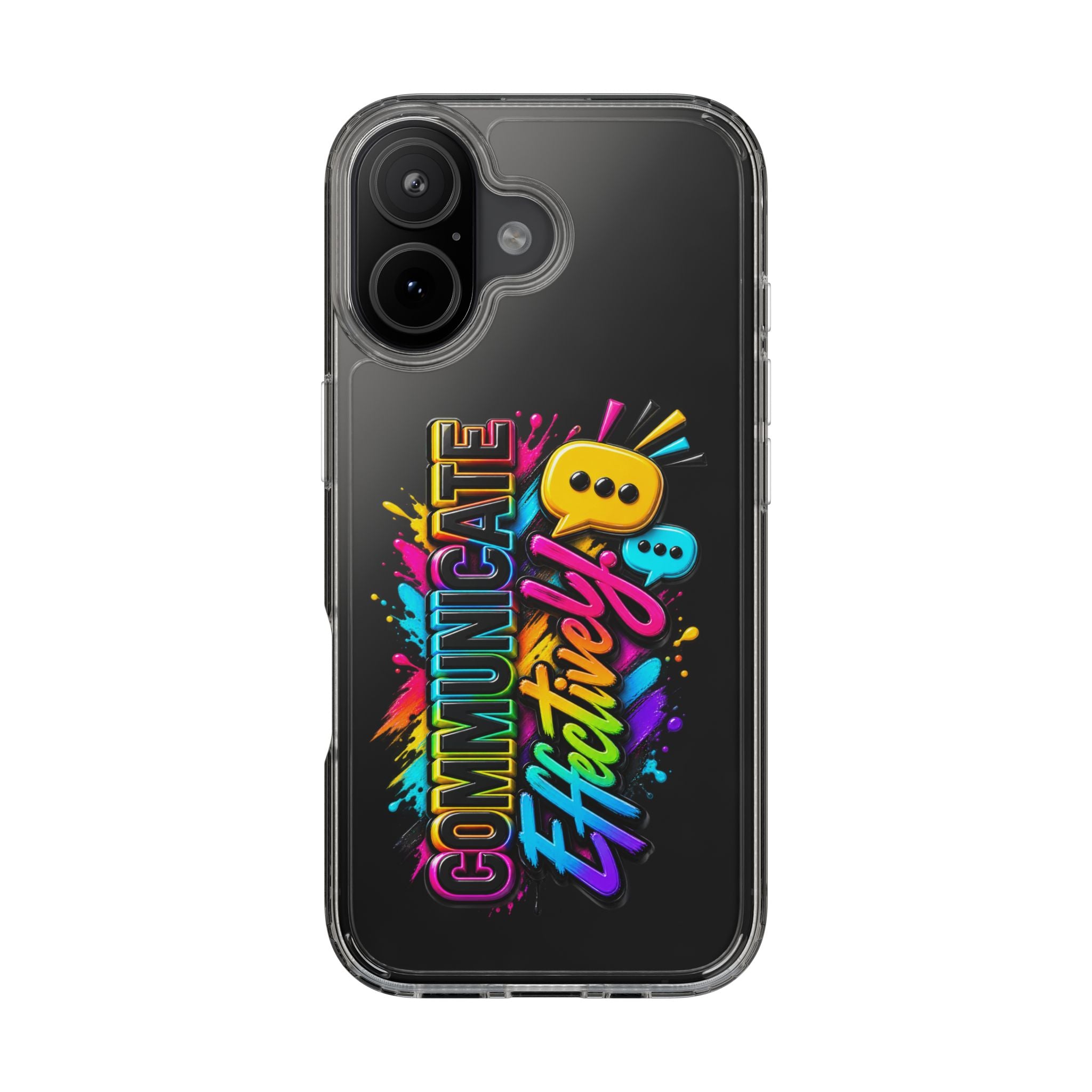 Communicate Effectively Clear iPhone Cases