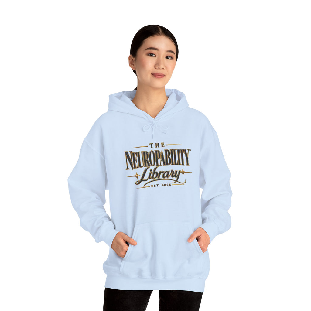 The Neuropability Library Unisex Heavy Blend™ Hooded Sweatshirt