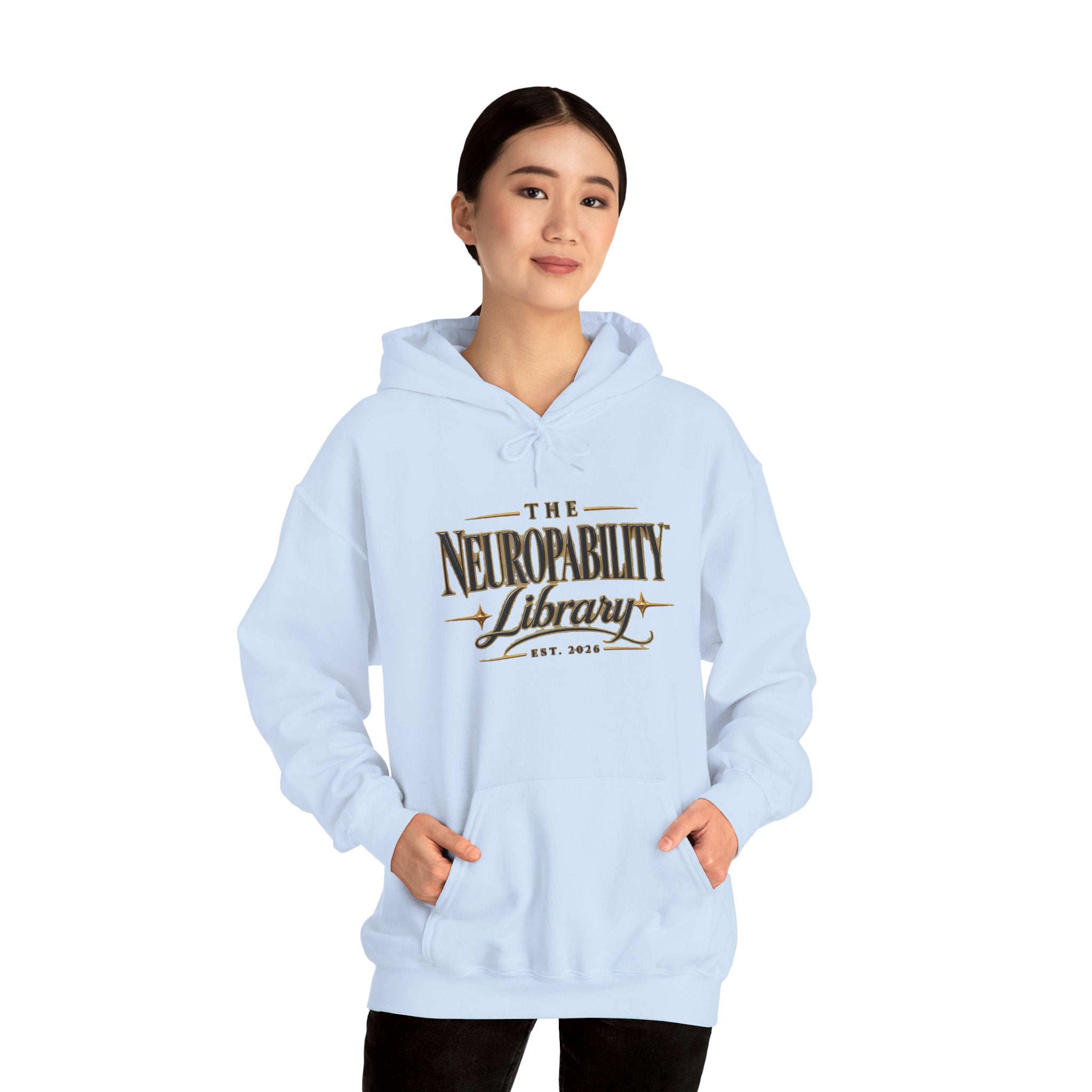 The Neuropability Library Unisex Heavy Blend™ Hooded Sweatshirt