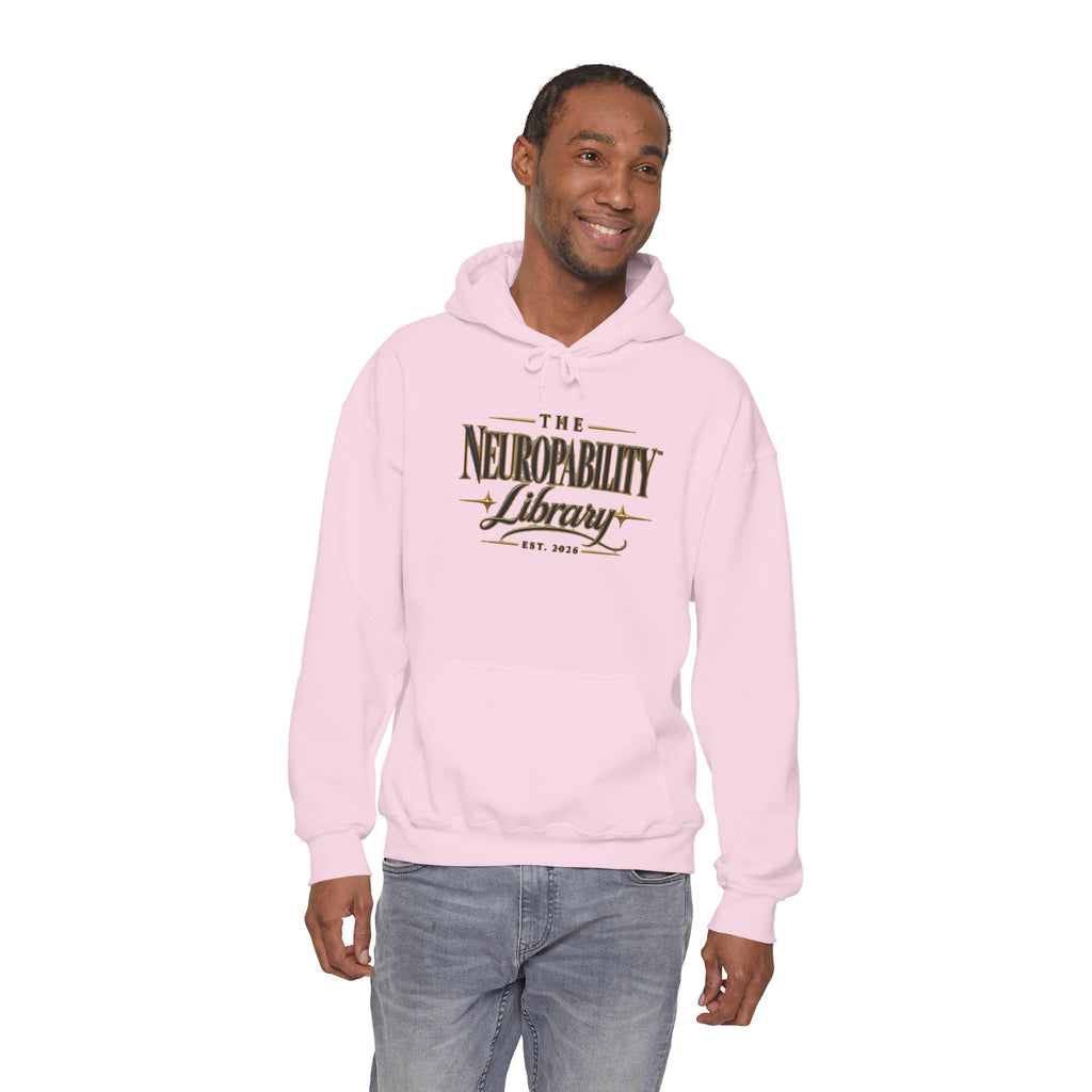 The Neuropability Library Unisex Heavy Blend™ Hooded Sweatshirt