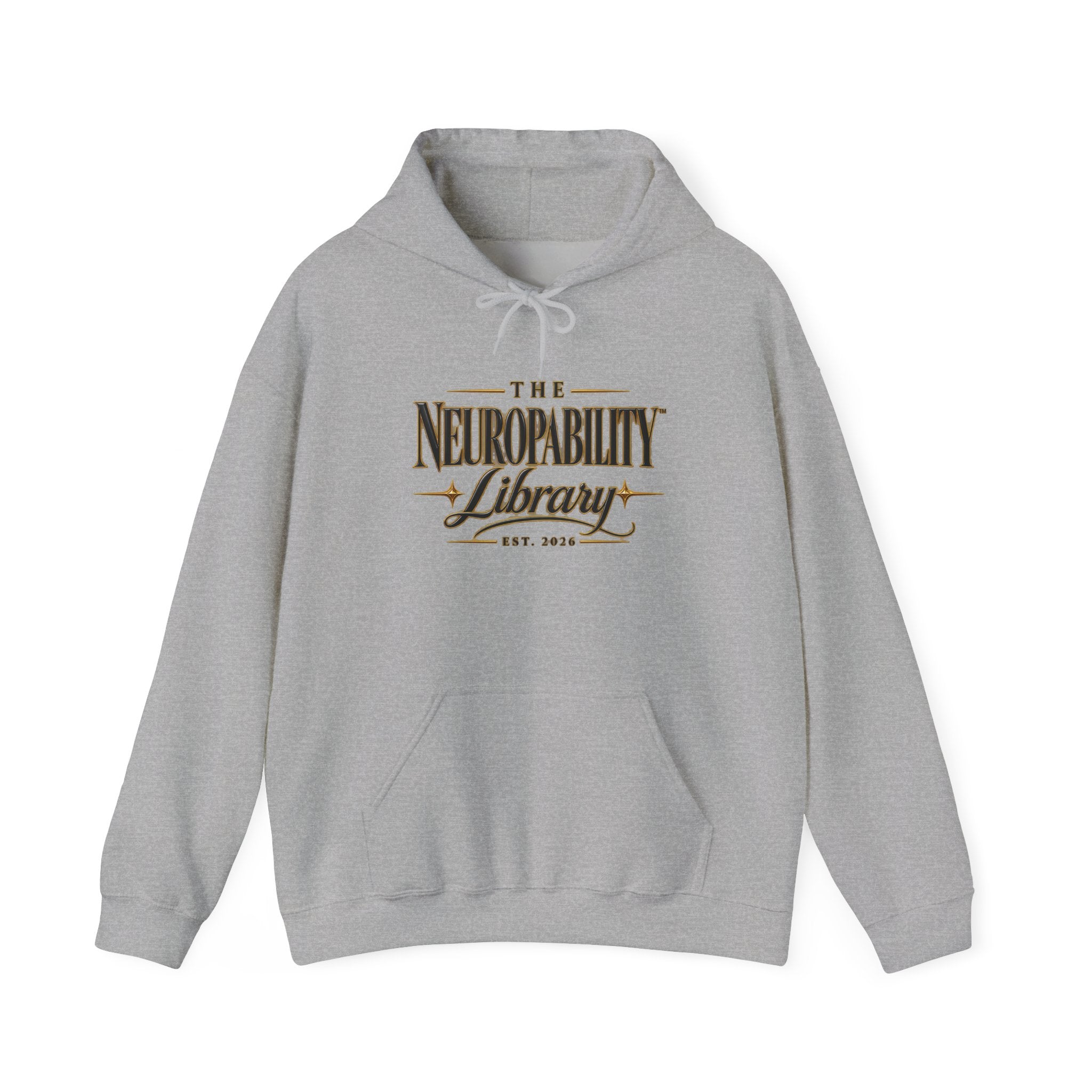 The Neuropability Library Unisex Heavy Blend™ Hooded Sweatshirt
