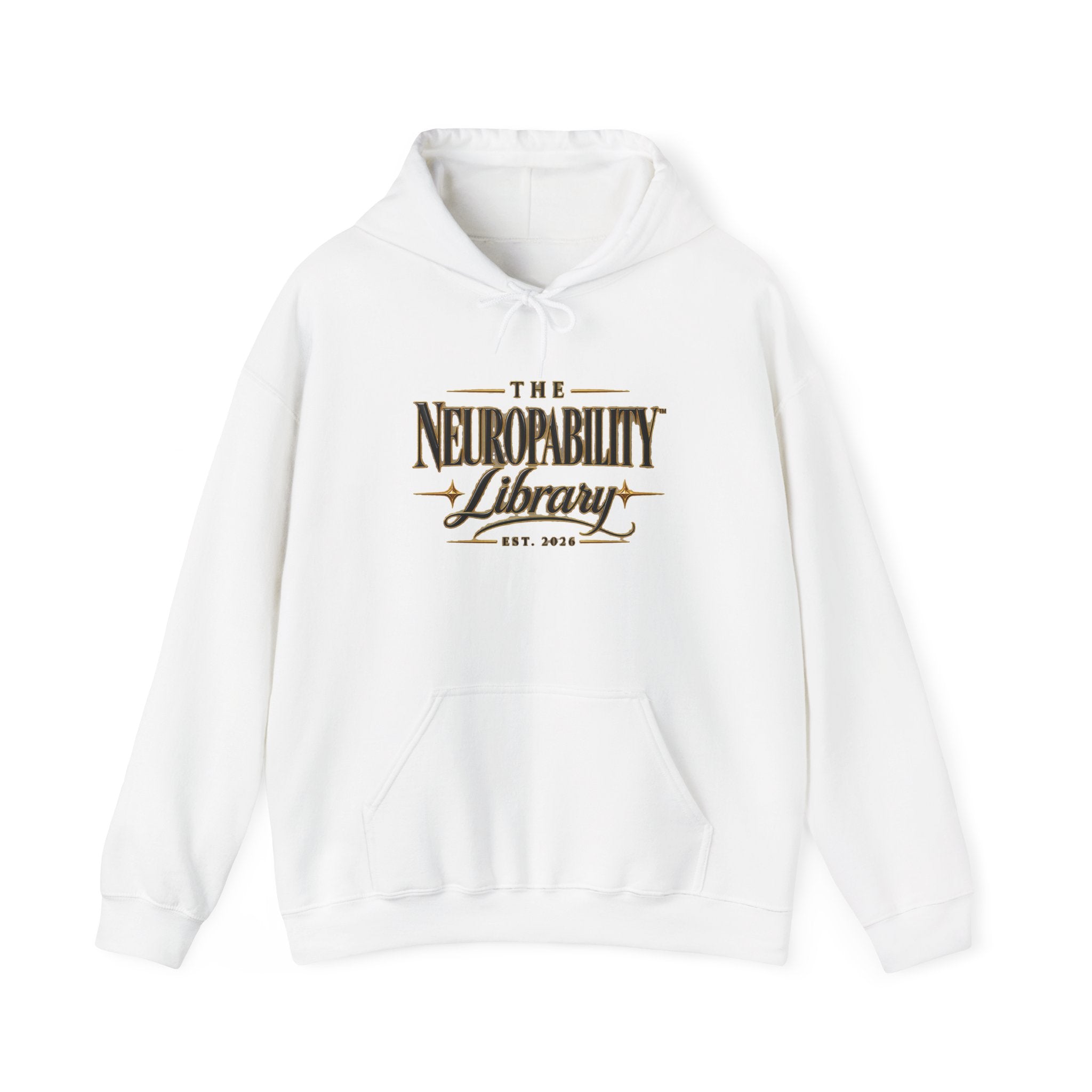 The Neuropability Library Unisex Heavy Blend™ Hooded Sweatshirt