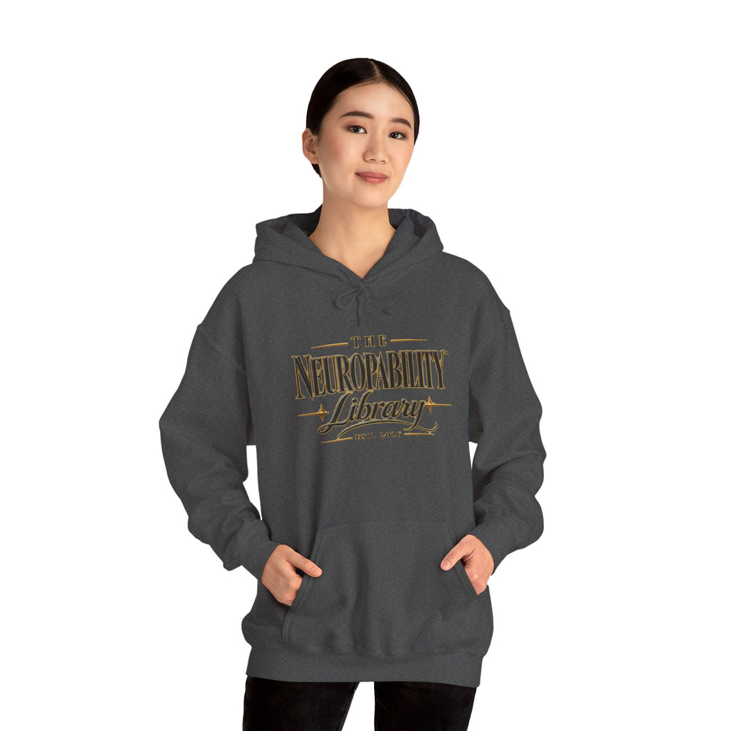 The Neuropability Library Unisex Heavy Blend™ Hooded Sweatshirt