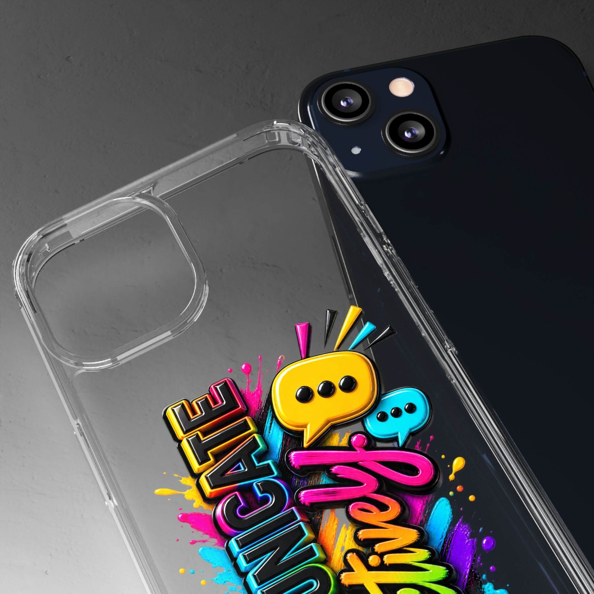 Communicate Effectively Clear iPhone Cases