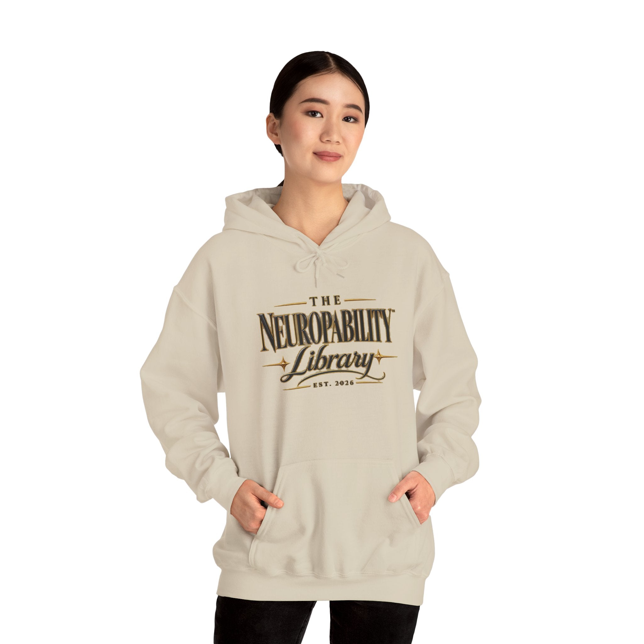 The Neuropability Library Unisex Heavy Blend™ Hooded Sweatshirt
