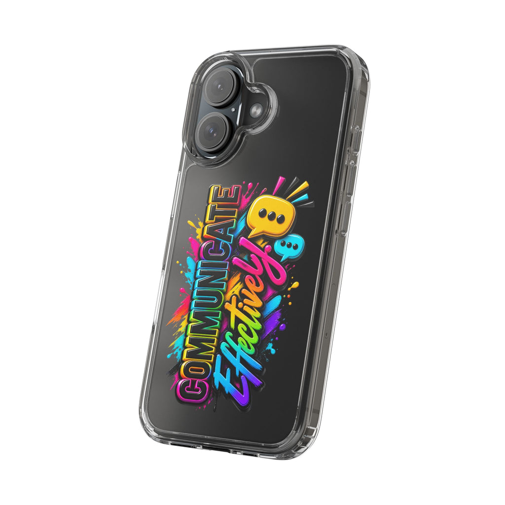 Communicate Effectively Clear iPhone Cases