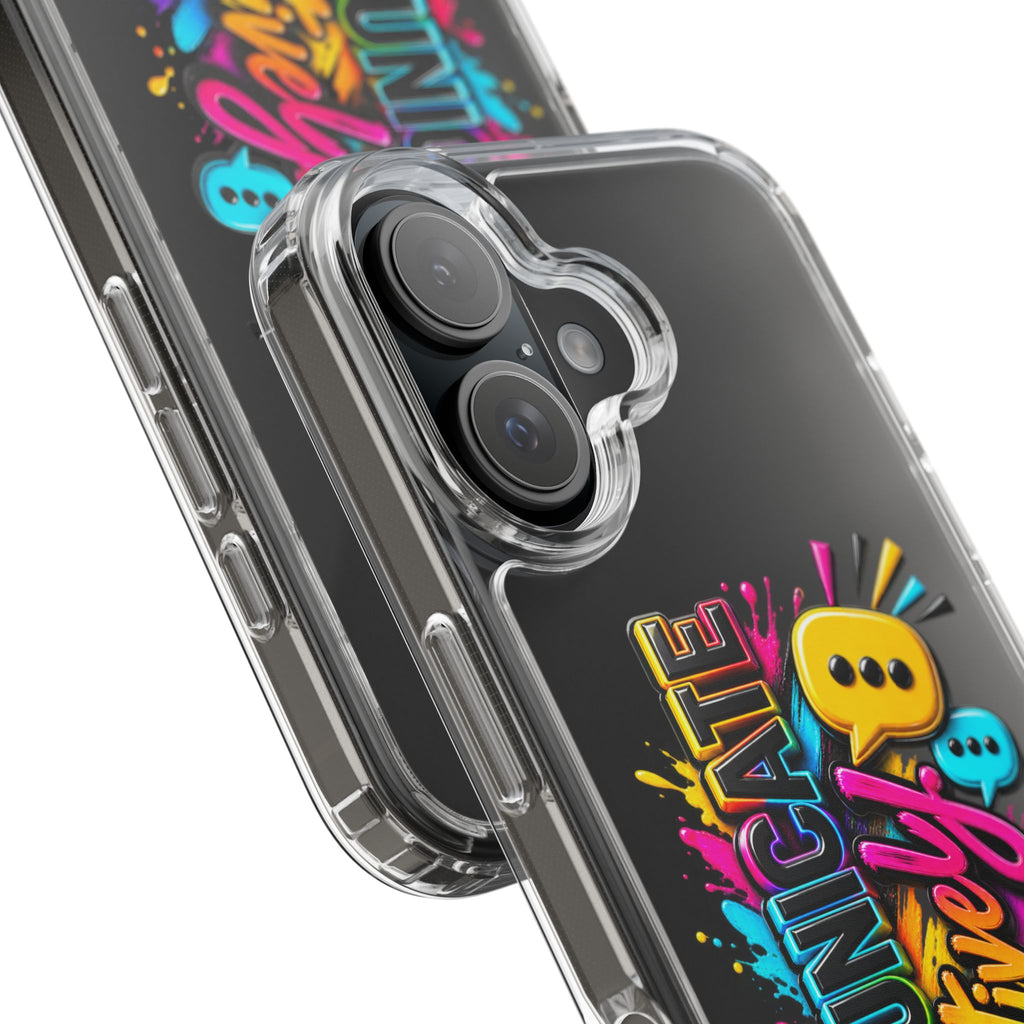 Communicate Effectively Clear iPhone Cases