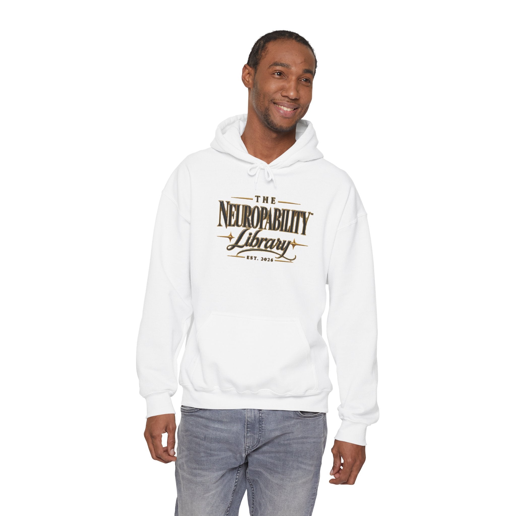 The Neuropability Library Unisex Heavy Blend™ Hooded Sweatshirt