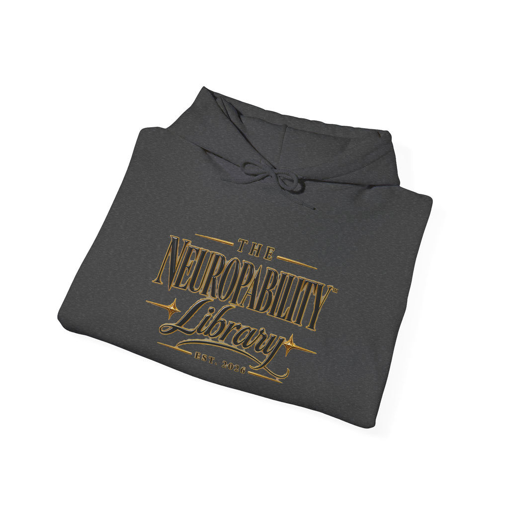 The Neuropability Library Unisex Heavy Blend™ Hooded Sweatshirt