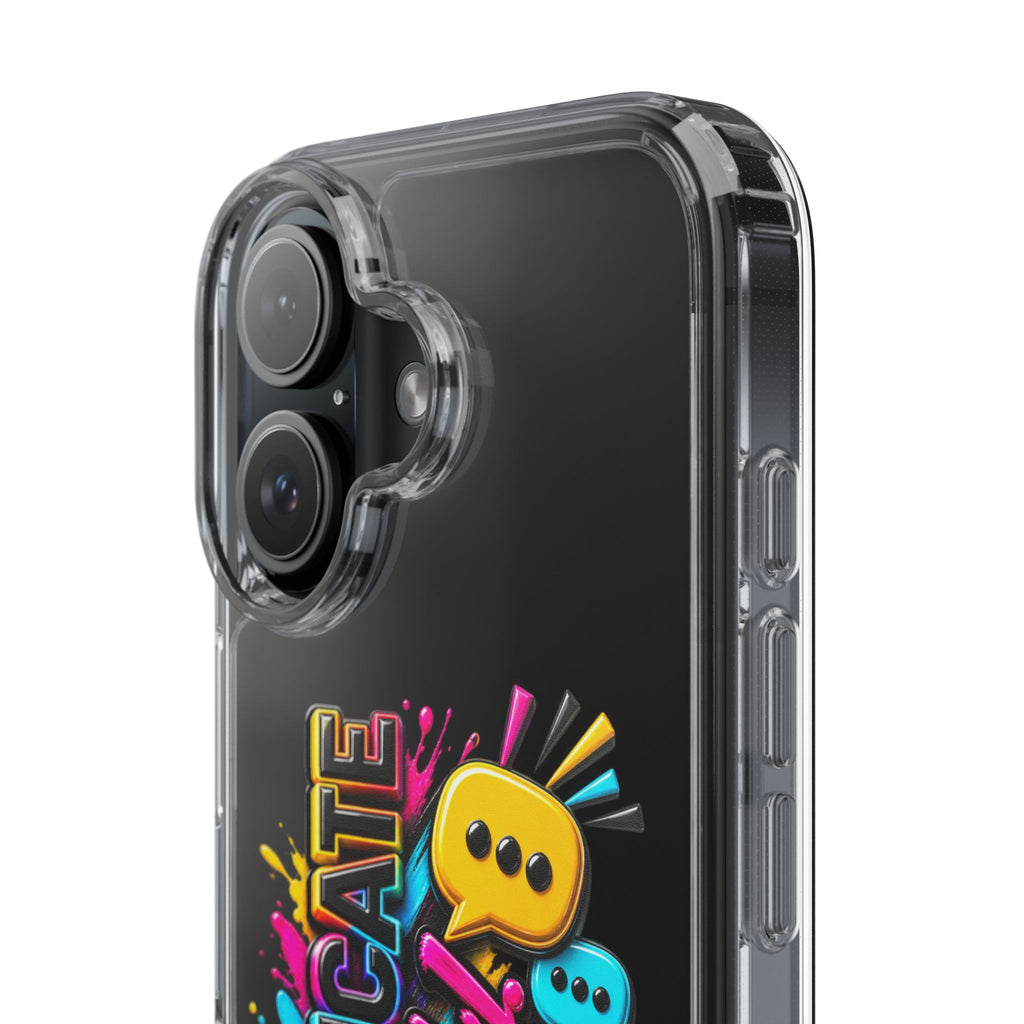 Communicate Effectively Clear iPhone Cases