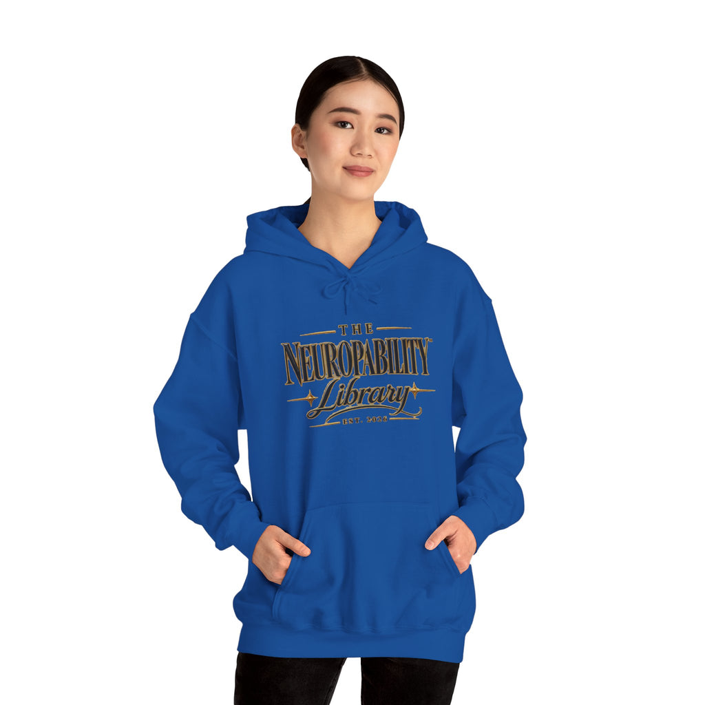 The Neuropability Library Unisex Heavy Blend™ Hooded Sweatshirt