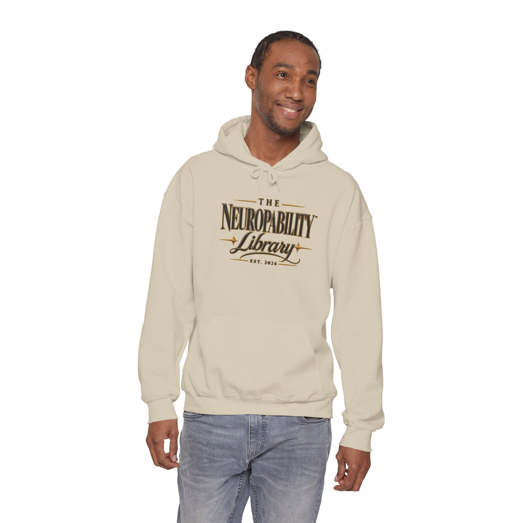 The Neuropability Library Unisex Heavy Blend™ Hooded Sweatshirt