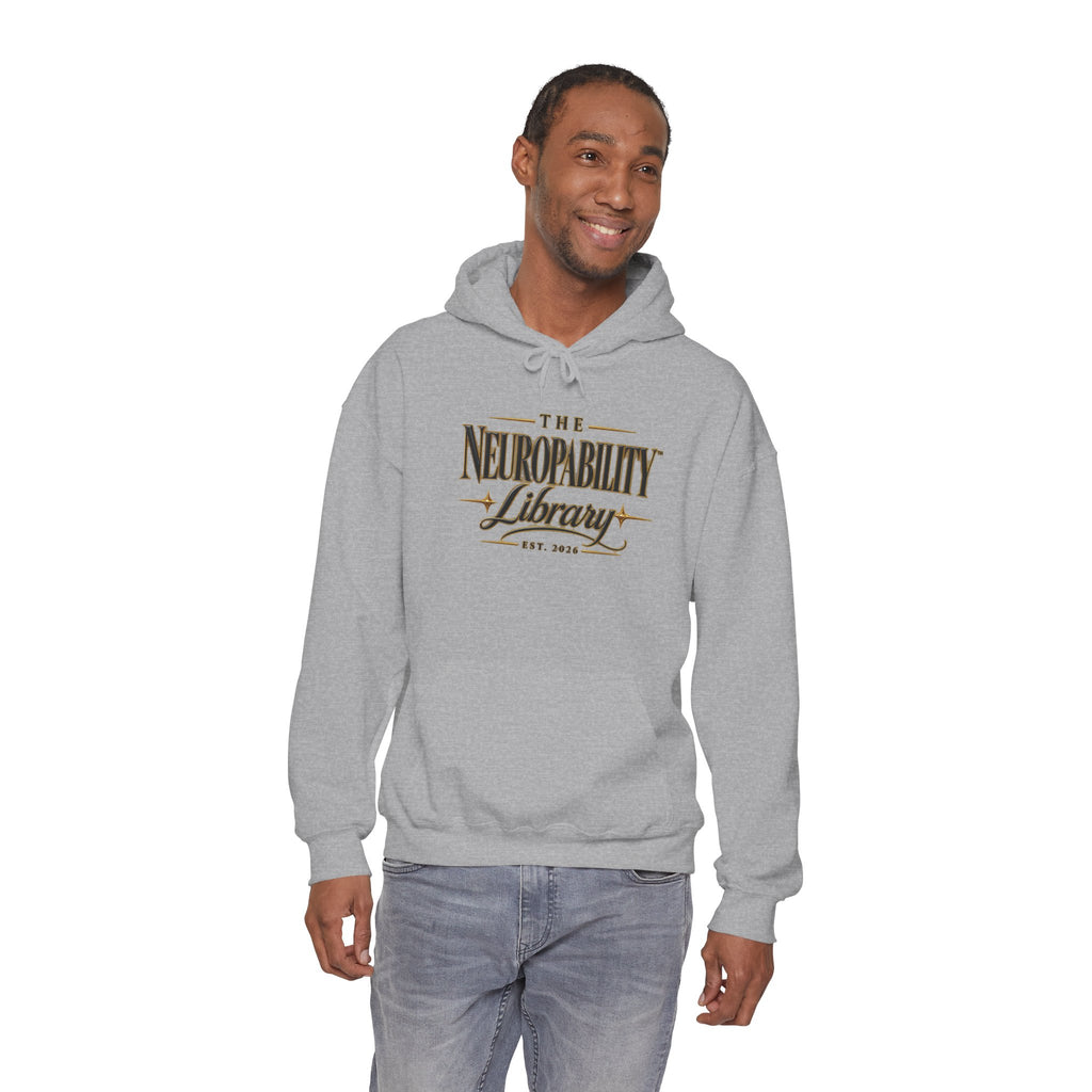 The Neuropability Library Unisex Heavy Blend™ Hooded Sweatshirt