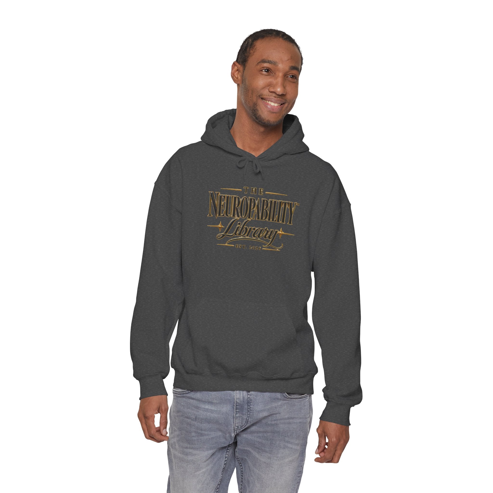 The Neuropability Library Unisex Heavy Blend™ Hooded Sweatshirt