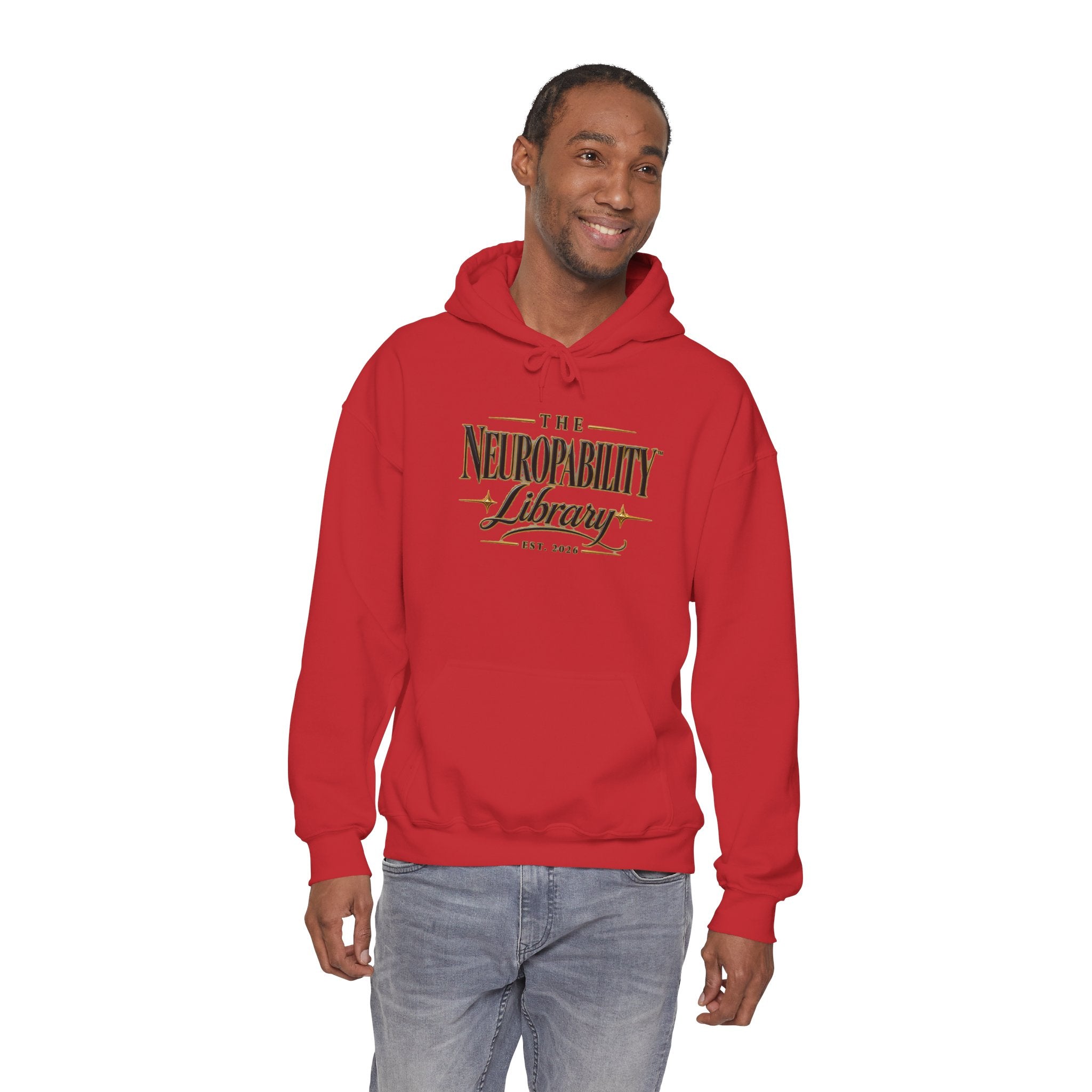The Neuropability Library Unisex Heavy Blend™ Hooded Sweatshirt