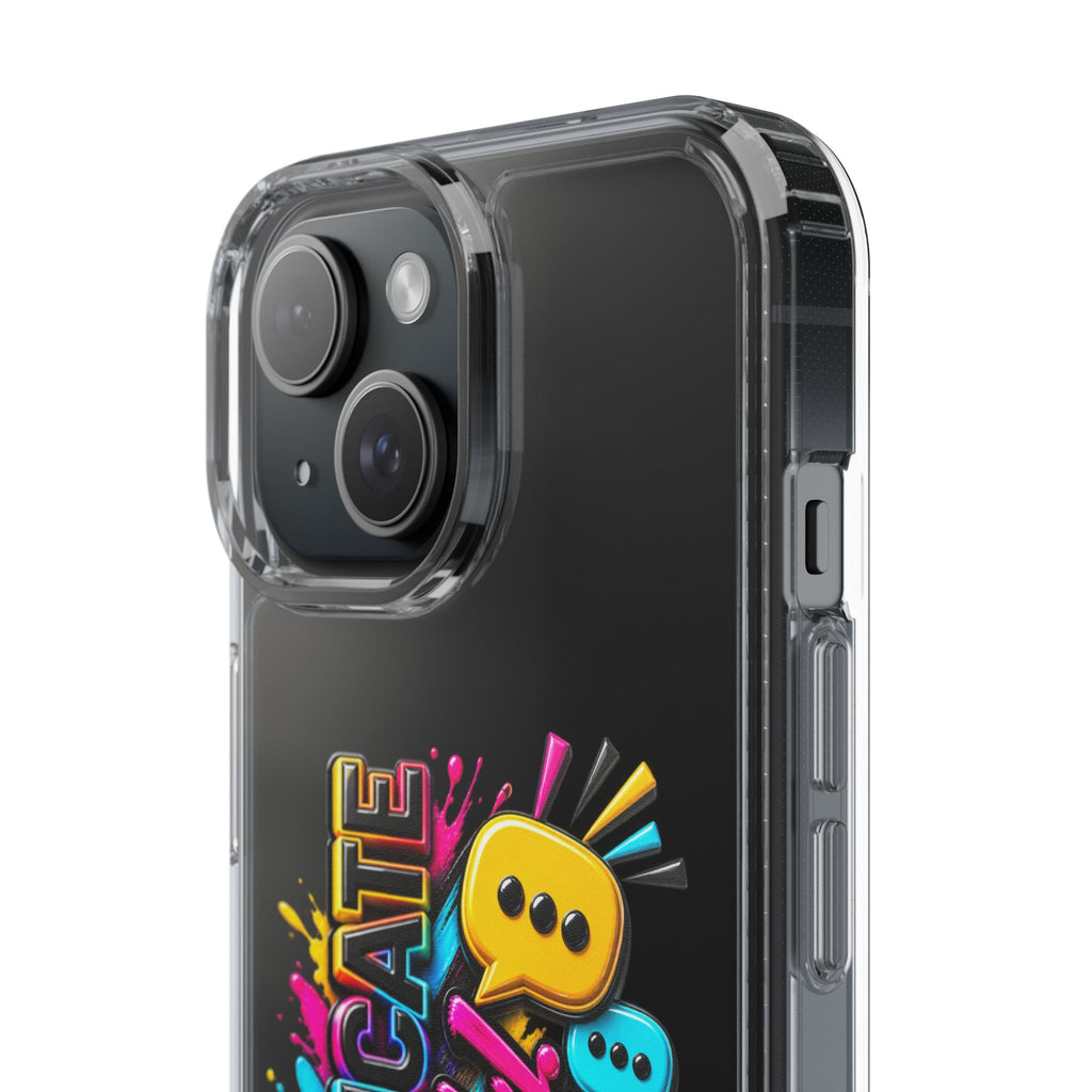 Communicate Effectively Clear iPhone Cases