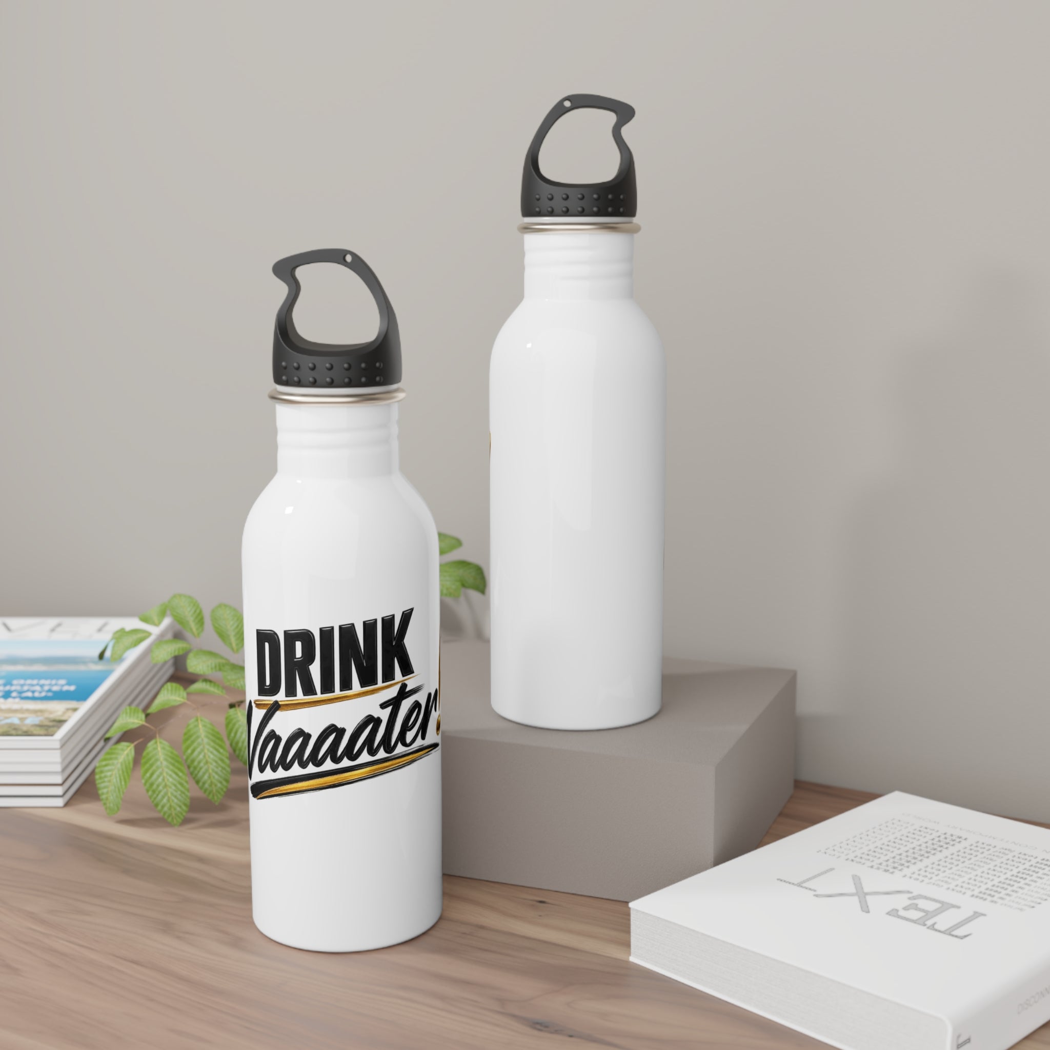 Drink Waaaater Stainless Steel Water Bottle (20oz)