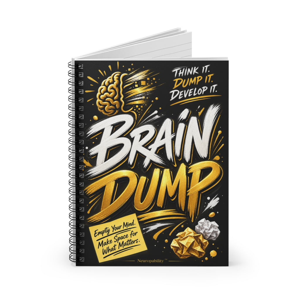 Brain Dump Spiral Notebook - Ruled Line