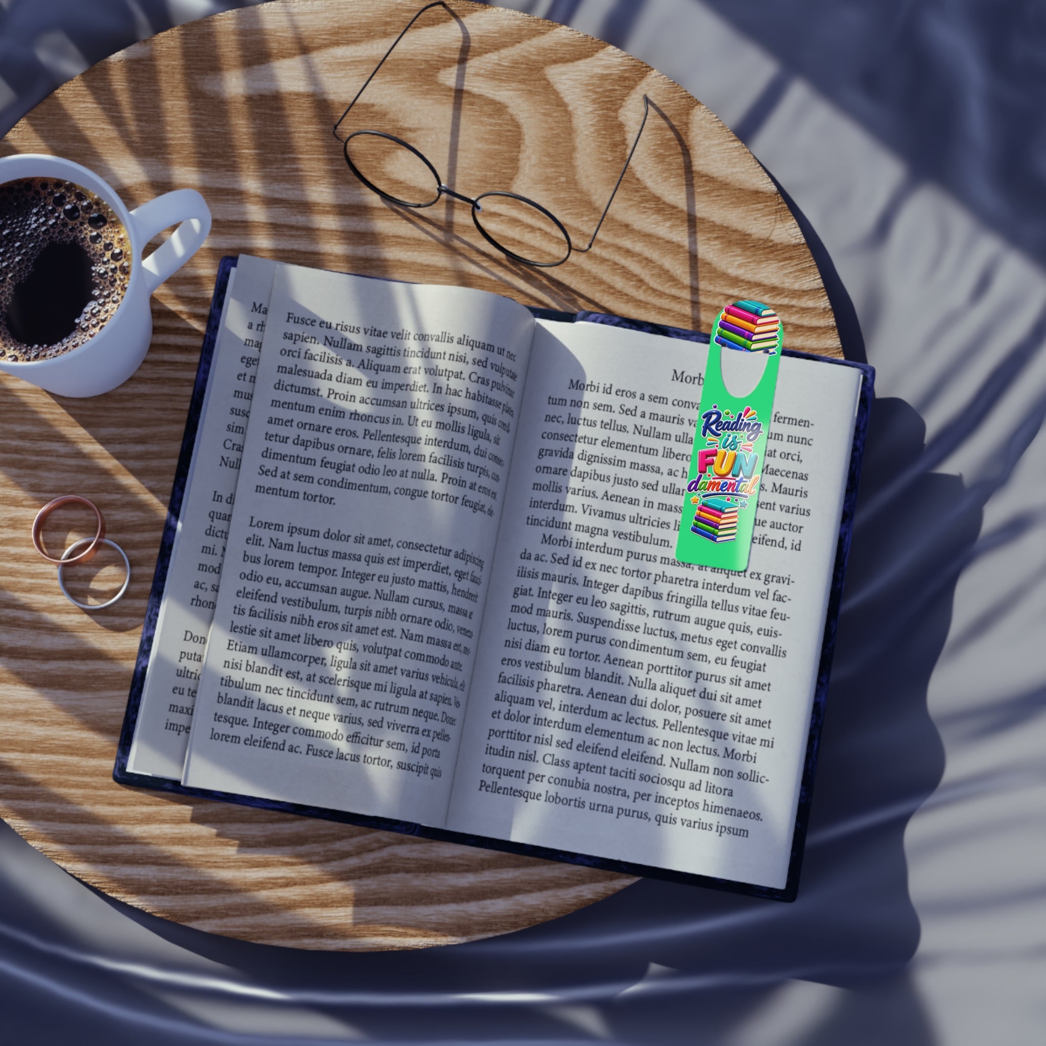 Reading is FUNdamental Metal Bookmark