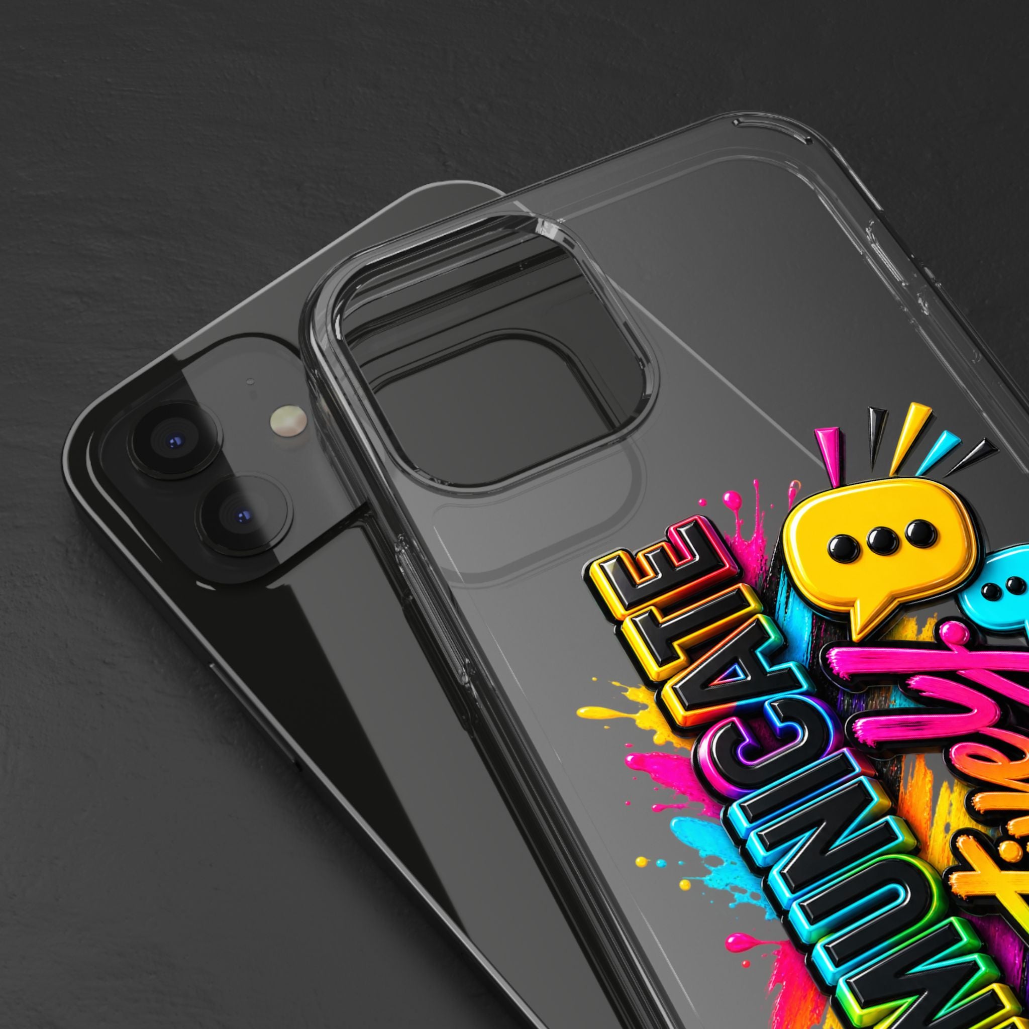 Communicate Effectively Clear iPhone Cases