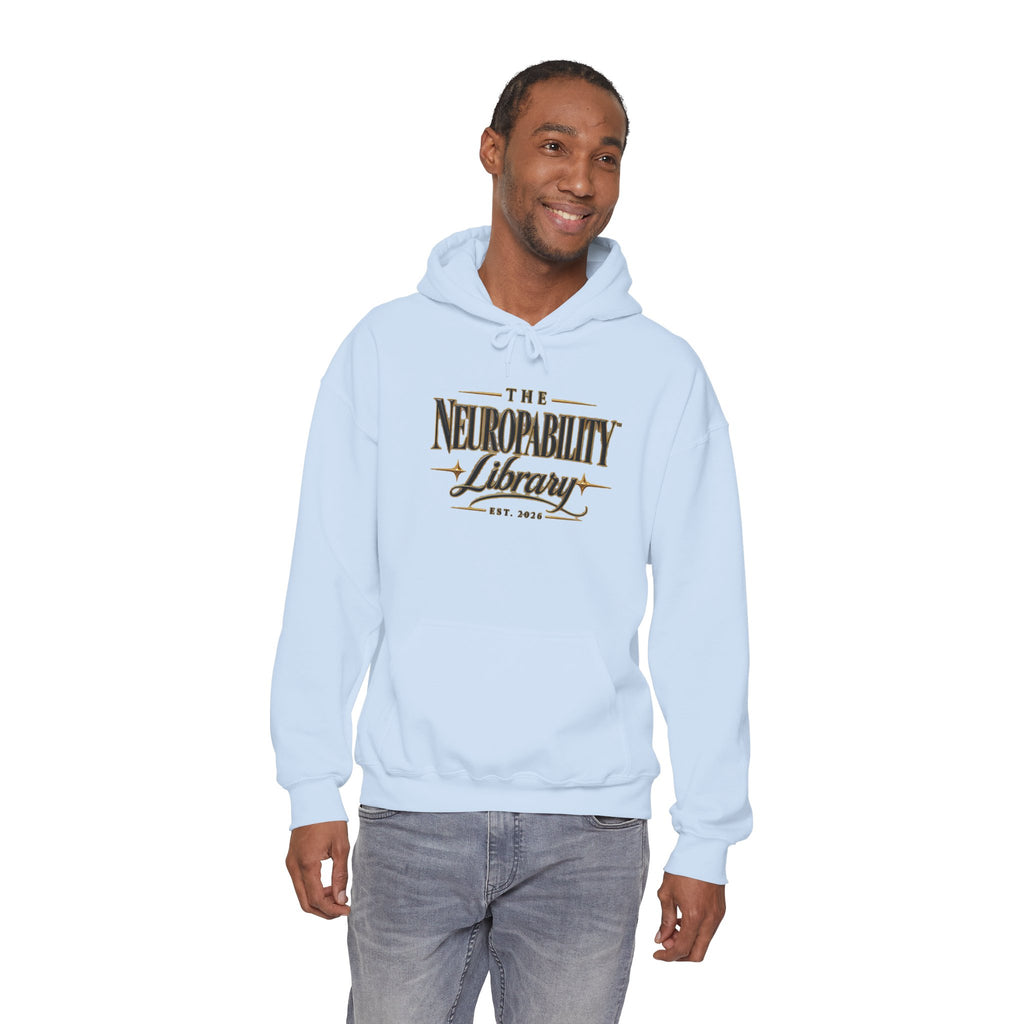 The Neuropability Library Unisex Heavy Blend™ Hooded Sweatshirt