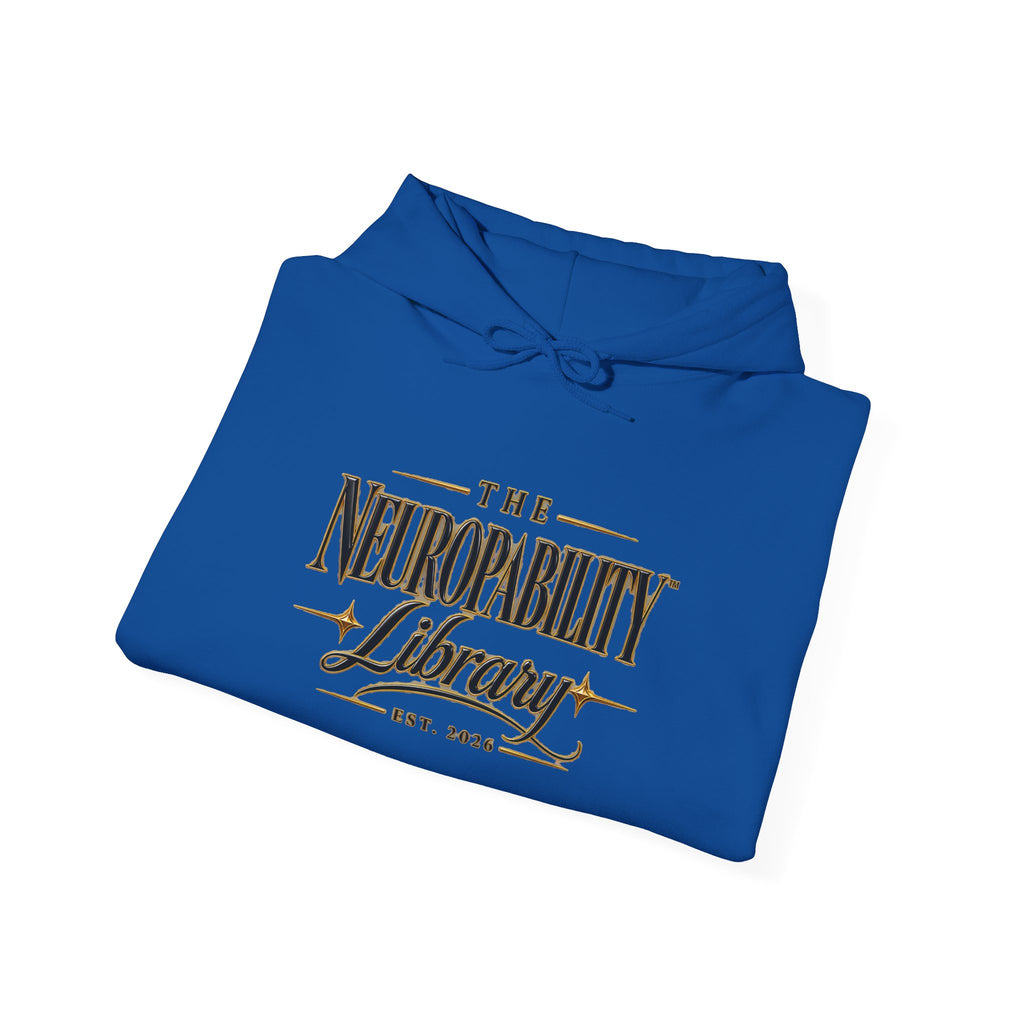 The Neuropability Library Unisex Heavy Blend™ Hooded Sweatshirt